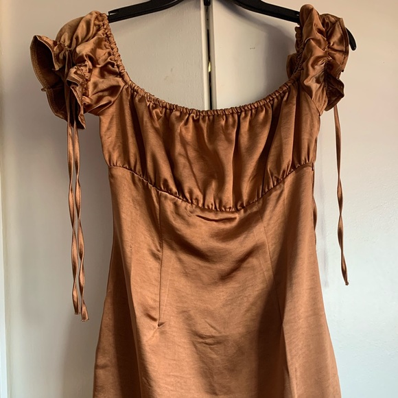 Princess Polly Dresses & Skirts - NEW Princess Polly bronze mini dress